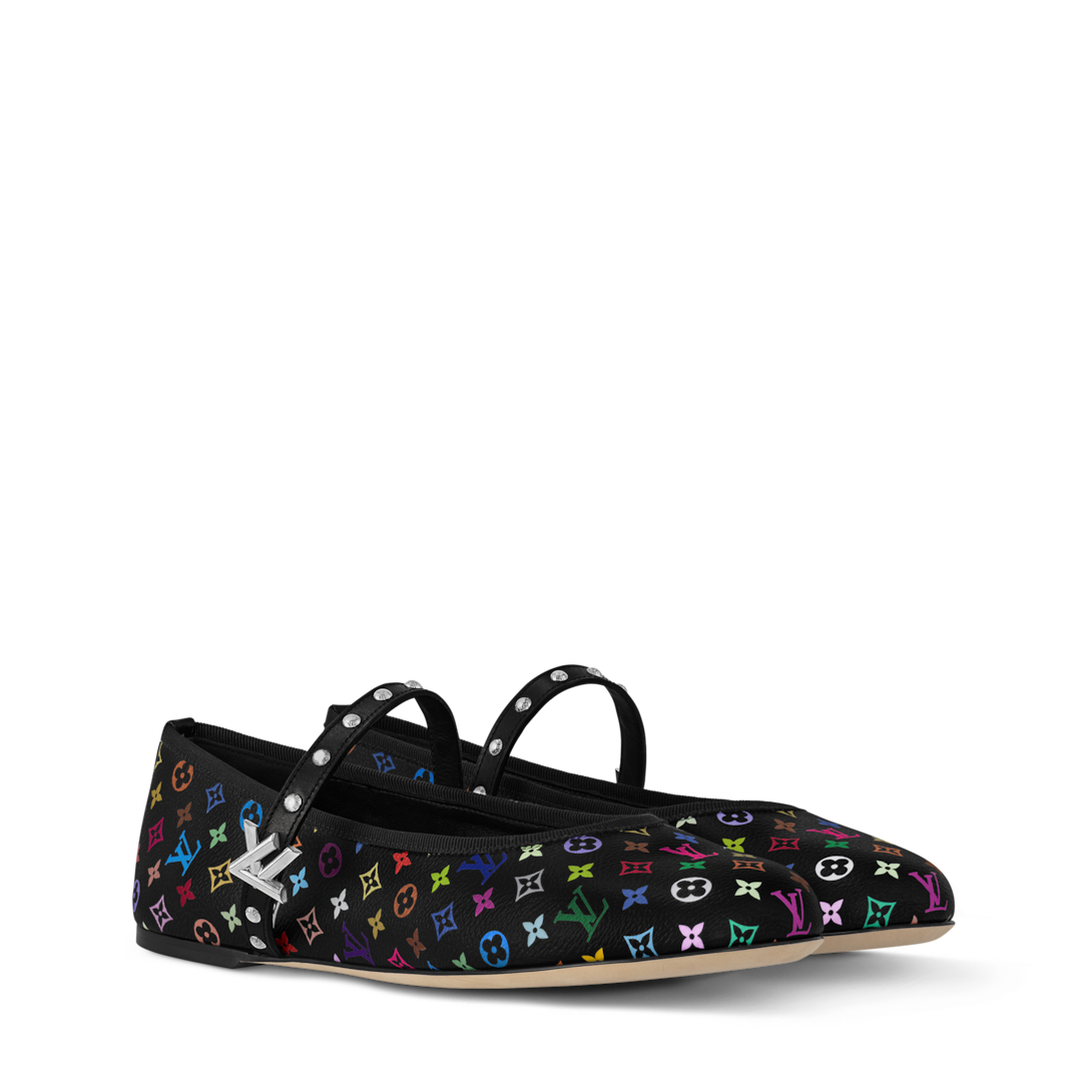 靴 Louis Vuitton Monogram Ballet Shoes BK LV x TM Romy Flat Ballerina - Shoes | LOUIS VUITTON